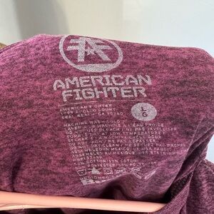 American Fighter Maroon Heather Tee